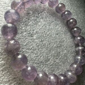 Glittery Beautiful 8MM Natural Crystal Bracelet
